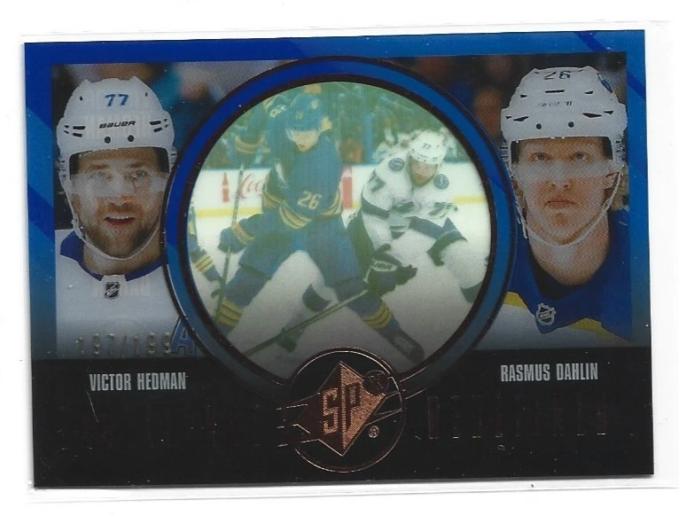 24-25 SPx Excellence Redefined Blue /199 Victor Hedman / Rasmus Dahlin EX-3 - Image 1 of 1