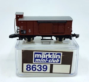Märklin 8639 Spur Z DB Schiebetür-Güterwagen mit Bremserkabine LN/Box - Bild 1 von 4