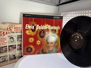 Elvis Presley LSP-1707(e) Golden Records STAGGERED Stereo LP 1962 US Hollywood - Picture 1 of 24