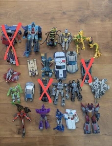 Transformers Action Figure Lot – Parts/Repair | Hasbro Robots, Cars, Jets Bundle - Afbeelding 1 van 16