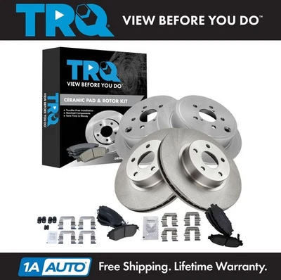Kit de pastillas de freno y rotor de cerámica TRQ para Subaru BRZ 2013-2015 2010-2011 Impreza Foto 1 de 4