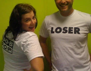 Sub Pop Loser T-shirt White w/ Black Logo NEW! Professionally made and printed - Picture 1 of 4