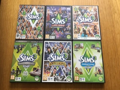 Die Sims 3 PC Bundle inkl Basisspiel Ambitionen Late Night World Adventures Design - Bild 1 von 4