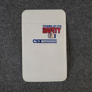 vintage CSX Transportation Railroad "Thumbs Up For Safety" Pocket Saver  - Picture 1 of 5