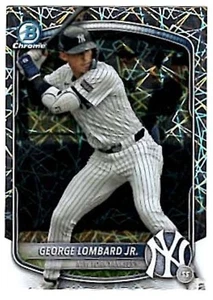 GEORGE LOMBARD JR Yankees ~ 2025 Bowman Chrome RC 2 Diff Refractors ~ FREE SH - Picture 1 of 2