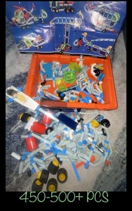 Set costruzioni Fisher Price vintage anni 80 pc originali + manuale e custodia - Foto 1 di 12