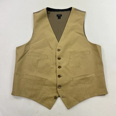 Chaleco Chaleco Formal J Crew Larusmiani Beige Tostado Talla Mediana Foto 1 de 4
