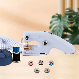 Elektrische Mini-handnähmaschine Handnähmaschine Nähmaschine Reisenähmaschine - Bild 1 von 24