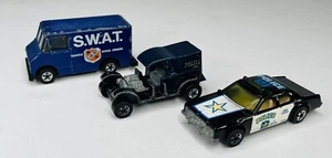 Vintage Hot Wheels Police Car Paddy Wagon & S.W.A.T. Vehicles 1970s - Picture 1 of 16