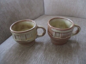 Frankoma Pottery Coffee Cup 94C Desert Gold Wagon Wheel - Picture 1 of 11