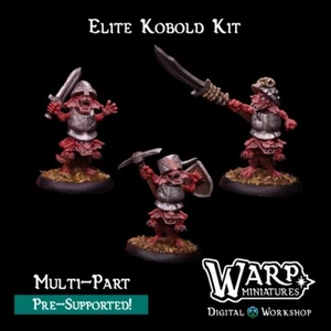 Elite Kobold (x3)/Dungeons and Dragons/TTRPG/Wargaming/Warp Miniatures - Picture 1 of 1