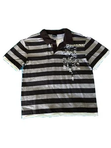 Boys Size 8 Converse Tshirt Polo Top NEW Cool Motif - Striped Value - Picture 1 of 3