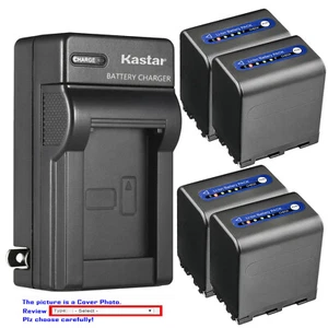 Kastar Battery AC Wall Charger for Sony NP-QM91D & Sony DCR-PC120 DCR-PC330 - Picture 1 of 11