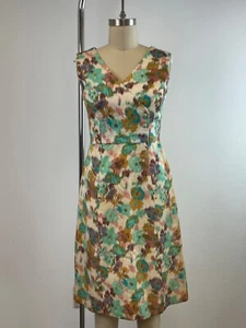 Vintage Impressionist Print Custom Brushed Cotton Tailored Tank Dress * - Picture 1 of 6