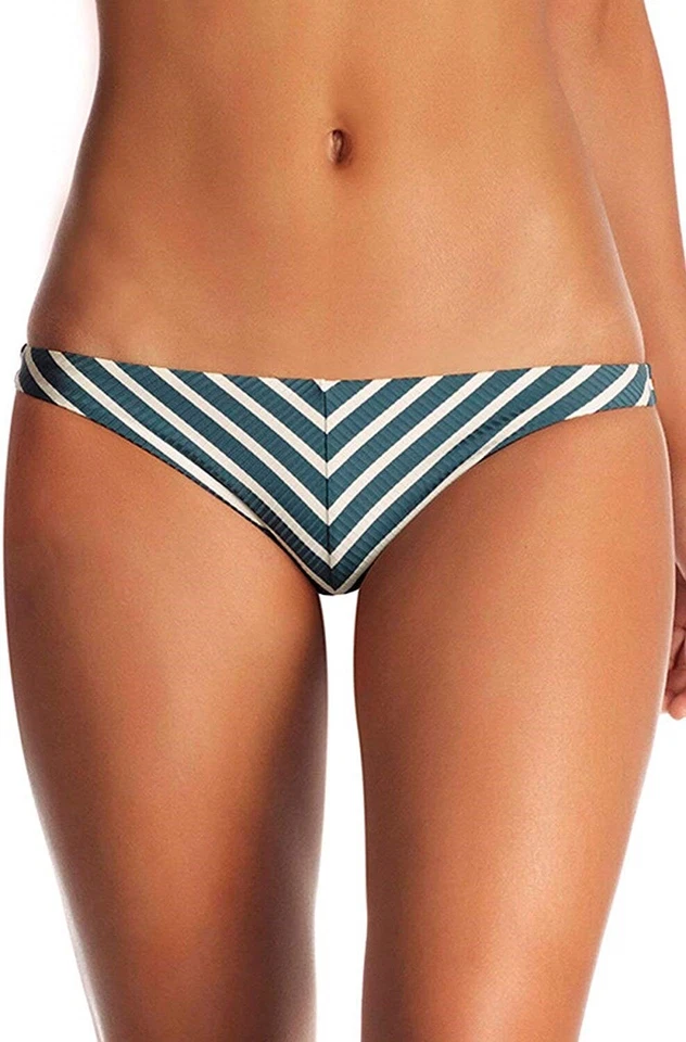Parte inferior de bikini Vitamin A para mujer 173162 Marin Stripe Tulum Hipster talla XS Foto 1 de 2