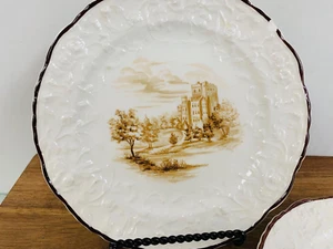 POPE GOSSER ROSE POINT 2pc SMALL PLATE Set - Imagen 1 de 3