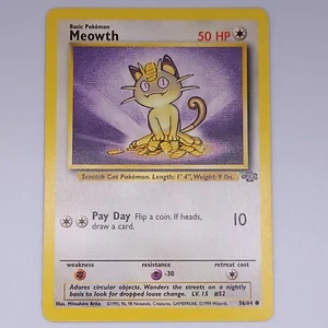 Pokémon MEOWTH 56/64 1999 1ª edición Jungle - Imagen 1 de 2