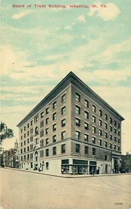 WHEELING, WEST VIRGINIA - BOARD OF TRADE BUILDING - OLD POSTCARD VIEW - Picture 1 of 2
