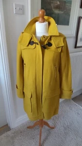 JOULES Woman's WOOLSDALE Antique Gold 60% Wool Hooded Jacket UK 12 RRP £179 VGC - Picture 1 of 10