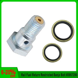 For Cummins Dodge 24V Common Rail Fuel Return Restricted Banjo Bolt #3957290 NEW - Foto 1 di 3