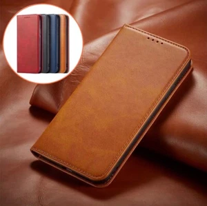 Custodia a portafoglio magnetica in pelle per iPhone 16 15 14 13 12 Plus Pro Max Mini - Foto 1 di 24