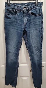 Old Navy Jeans Mens 29x3 Blue Straight Built In Flex Denim Cotton - Picture 1 of 6