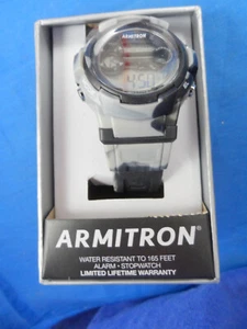 Armitron Chrono Wristwatch Alarm Stopwatch Water Resistant Still in Box, Nice! - Picture 1 of 4
