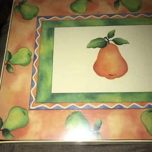 6er Set - Tischplatte - Tutti Frutti - Tischsets - Acryl Kork Rückseite - 11,5x8,5 - Bild 1 von 4