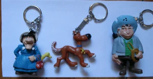 LUCKY LUKE Spain 3 Keyrings MA DALTON +2 - Picture 1 of 1