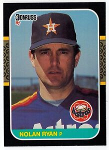 Nolan Ryan 1987 Donruss, Topps Baseball Cards M/Nmint, Astros