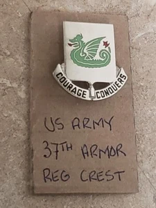 37th Armor Regiment Crest DUI - Picture 1 of 3