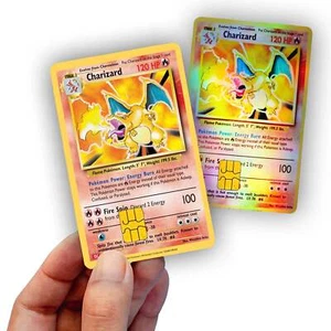 Recubrimiento de tarjeta de crédito Charizard - Cubierta adhesiva de calcomanía de vinilo brillante - Imagen 1 de 10