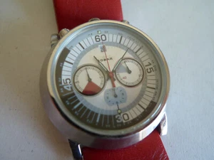 Rare All Original Diesel DZ4017 Chronograph Watch Leather Strap Working - Picture 1 of 14