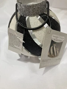 Yankee Candle 2016 Tea Light Holder Brand New With Tags Black White And Silver - Picture 1 of 12