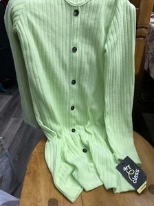 Art class mint colored sweater dress with black buttons new with tags size 14/16 - Picture 1 of 2