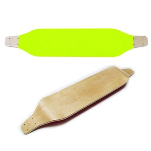 YELLOW Drop Down LONGBOARD SKATEBOARD Deck CRUISER - Picture 1 of 4