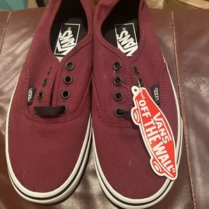 VANS Authentic Sneakers Port Royale Burgundy Red Men’s 4.5 / Women’s 6 NEW - Picture 1 of 6