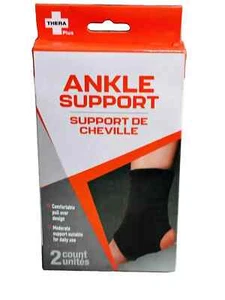 2X Set Thera Plus Knöchelstütze 2 Stück (schwarz) Unisex, moderate Unterstützung. - Bild 1 von 1