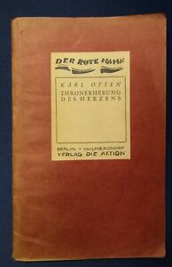Otten Die Thronerhebung des Herzens 1918 Belletristik Literatur Lyrik  js