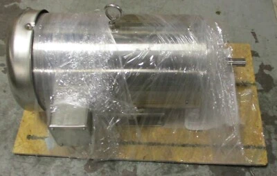 Baldor Stainless Washdown Motor 7.5 HP JMSSEWDM3710T, 3 Ph, 1770 RPM New - Image 1 of 4