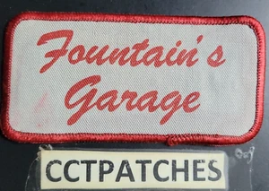 VINTAGE FOUNTAIN'S GARAGE UNIFORM PATCH - Picture 1 of 2