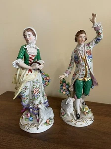 Vintage Antique German Kister Scheibe Alsbach porcelain Figurine "A COUPLE". - Picture 1 of 12