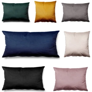 Kopfkissenbezug Kissenbezug Dekokissen Deko Kissen Velvet Kissenhülle aus Velour - Bild 1 von 66
