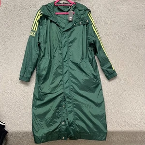Adidas x Ivy Park Jacket Womens XS Green Long Windbreaker Lightweight Beyonce - Picture 1 of 22