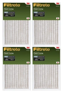 4 Pack 3M 9832DC Filtrete MPR 600 Dust & Pollen Air Filter, 20x20x1 Inch, MERV 7 - Picture 1 of 3