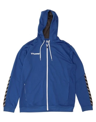 Suéter con Capucha HUMMEL Para Hombres Gráfico Cremallera XL Azul DB43 Foto 1 de 3