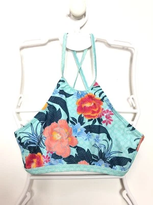 Esprit Mädchen Badetop Schwimmtop Top, Blau Multi, DE164 cm(14 Jahre) - Bild 1 von 2