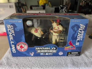 McFarlane Curt Schilling & Albert Pujols World Series 2004 2-Pack Sox Cardinals - Picture 1 of 2