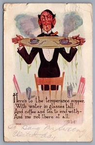 Temperanza Cena Tammen cartolina fumetto proibizionismo M7 - Foto 1 di 3