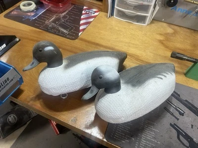 Herters Foam Factory Burlapped Bufflehead Hen & Drake Decoys Duck Hunting NOS - Image 1 of 3